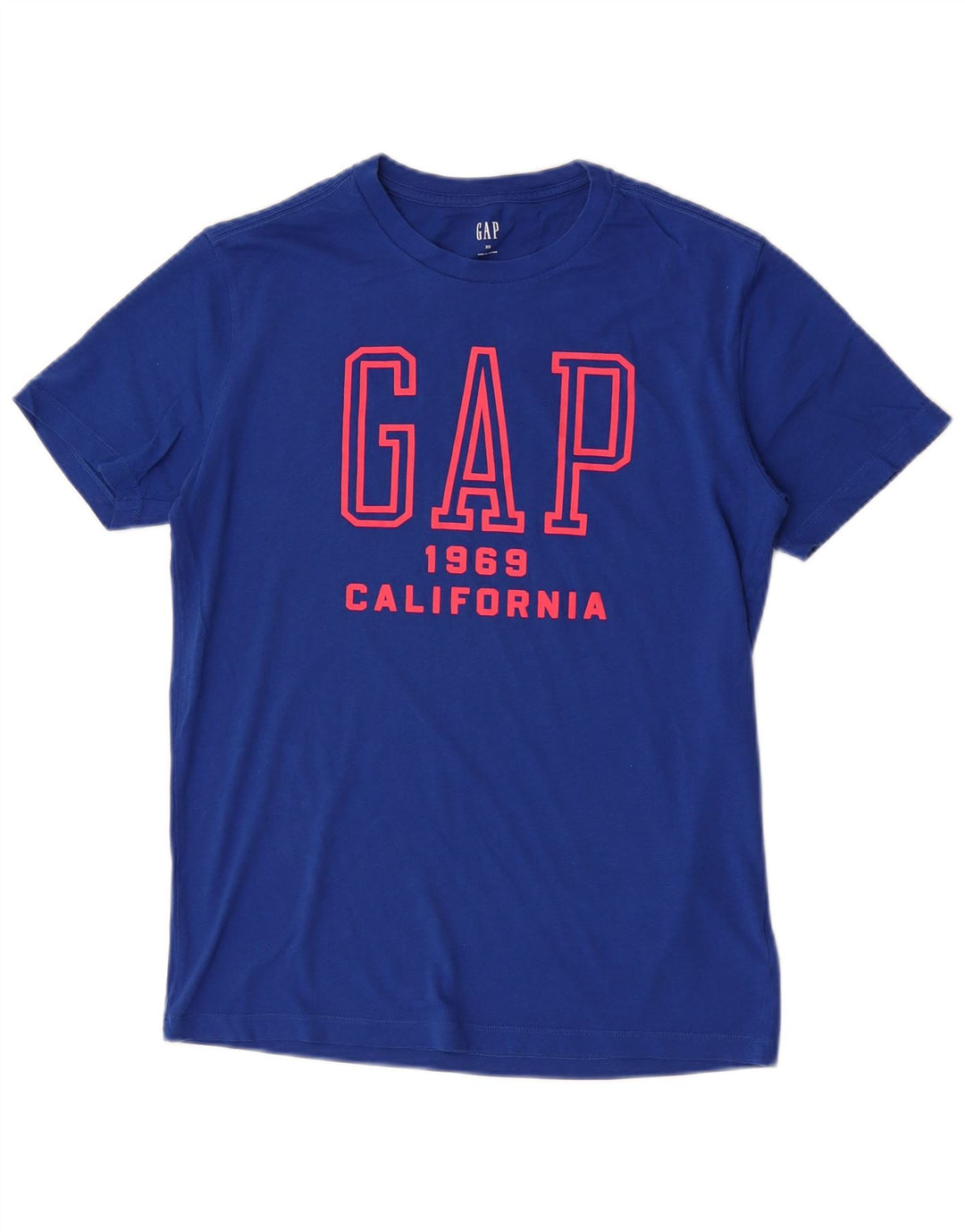 T-shirt grafica da uomo Gap Top XS in cotone blu