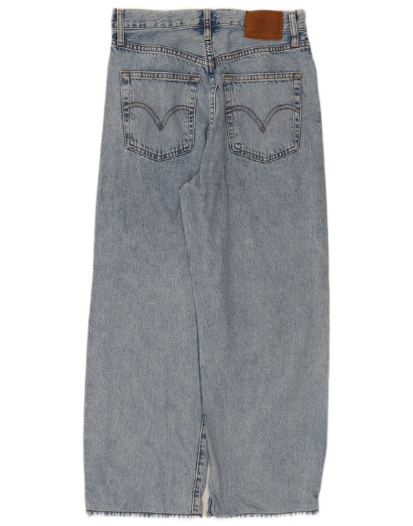 Jeans Levi's da donna Ribcage dritti tagliati W28 L25 cotone blu