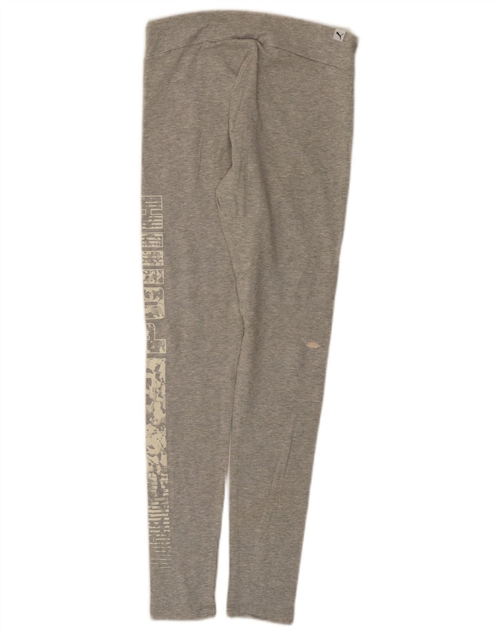Leggings grafici da donna Puma UK 12 Cotone grigio medio