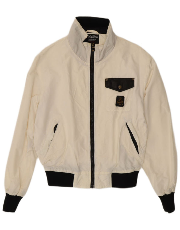 Bomber oversize da donna Refrigiwear UK 10 Small White Colourblock