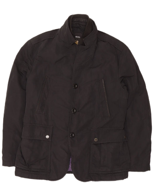 Giacca utility da uomo Hugo Boss EU 50 Large Nero Poliestere