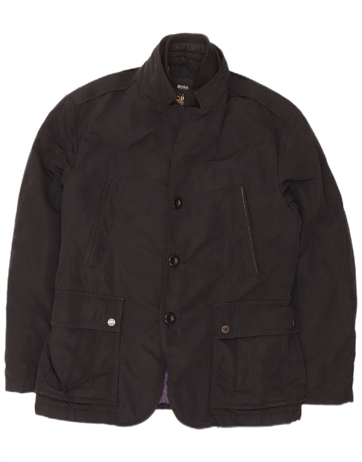 Giacca utility da uomo Hugo Boss EU 50 Large Nero Poliestere