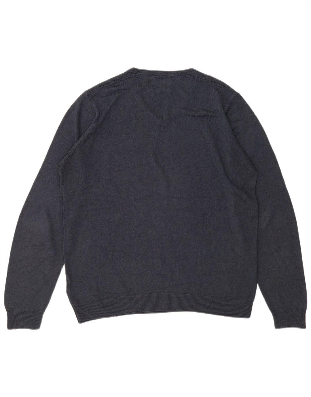 MARKS & SPENCER Maglione da uomo con scollo a V grande acrilico blu navy
