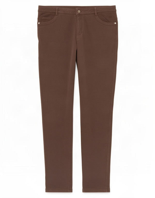 Pantaloni casual slim da donna Champion Heritage Fit piccoli W30 L29 marroni