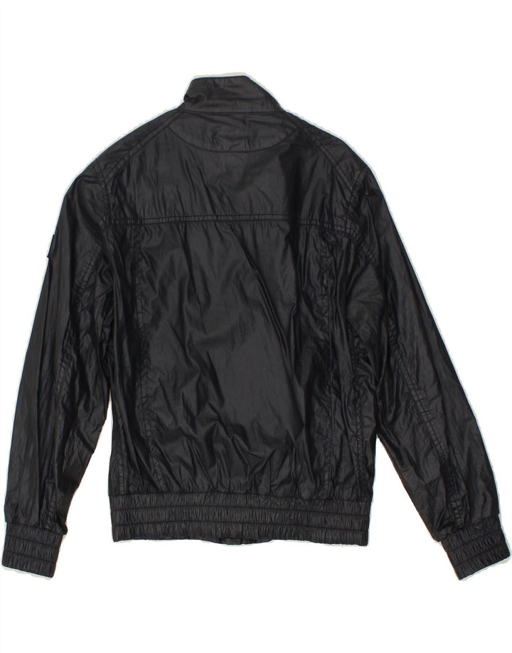 FAY Boys Bomber Jacket 9-10 Years Navy Blue Colourblock Cotton Vintage Fay and Second-Hand Fay from Messina Hembry 