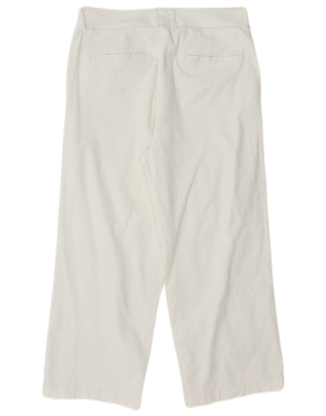 DOCKERS Womens Straight Capri Trousers W28 L22 White Cotton