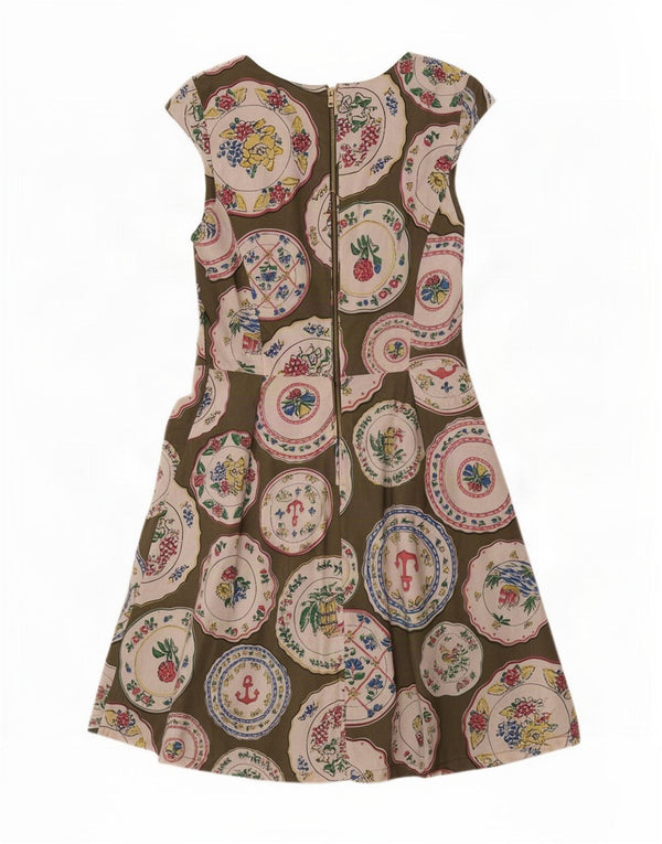 Abito da donna a linea A con grafica Boden UK 14 Grande cotone floreale verde