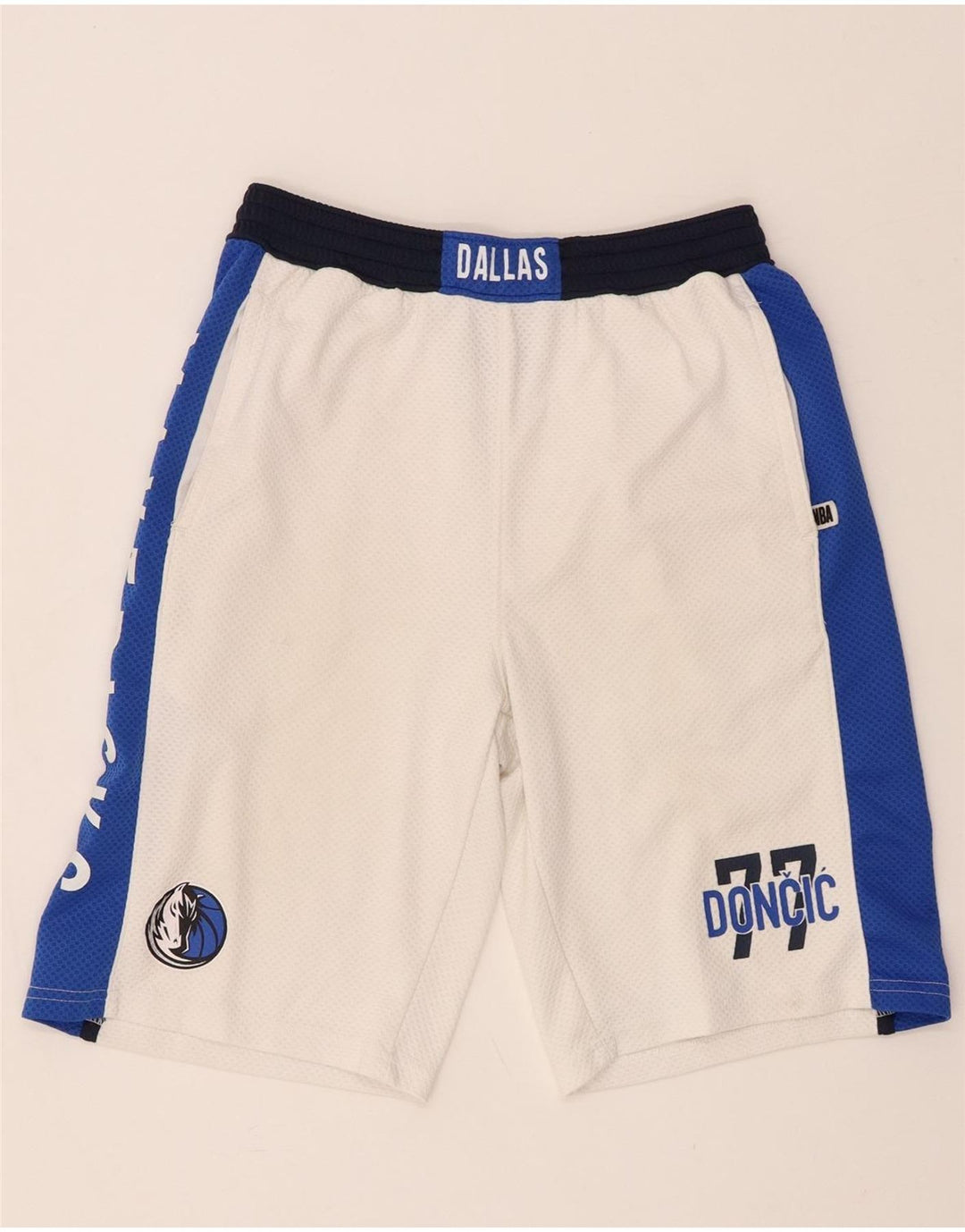 Pantaloncini sportivi NBA Dallas Mavericks per ragazzi 14-15 anni Large White Colourblock