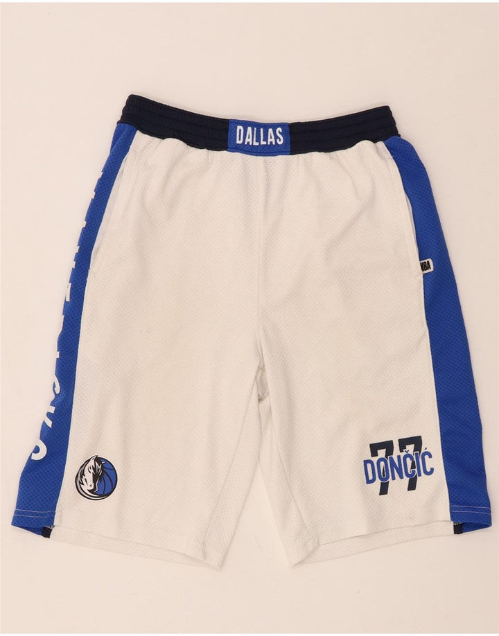 Pantaloncini sportivi NBA Dallas Mavericks per ragazzi 14-15 anni Large White Colourblock