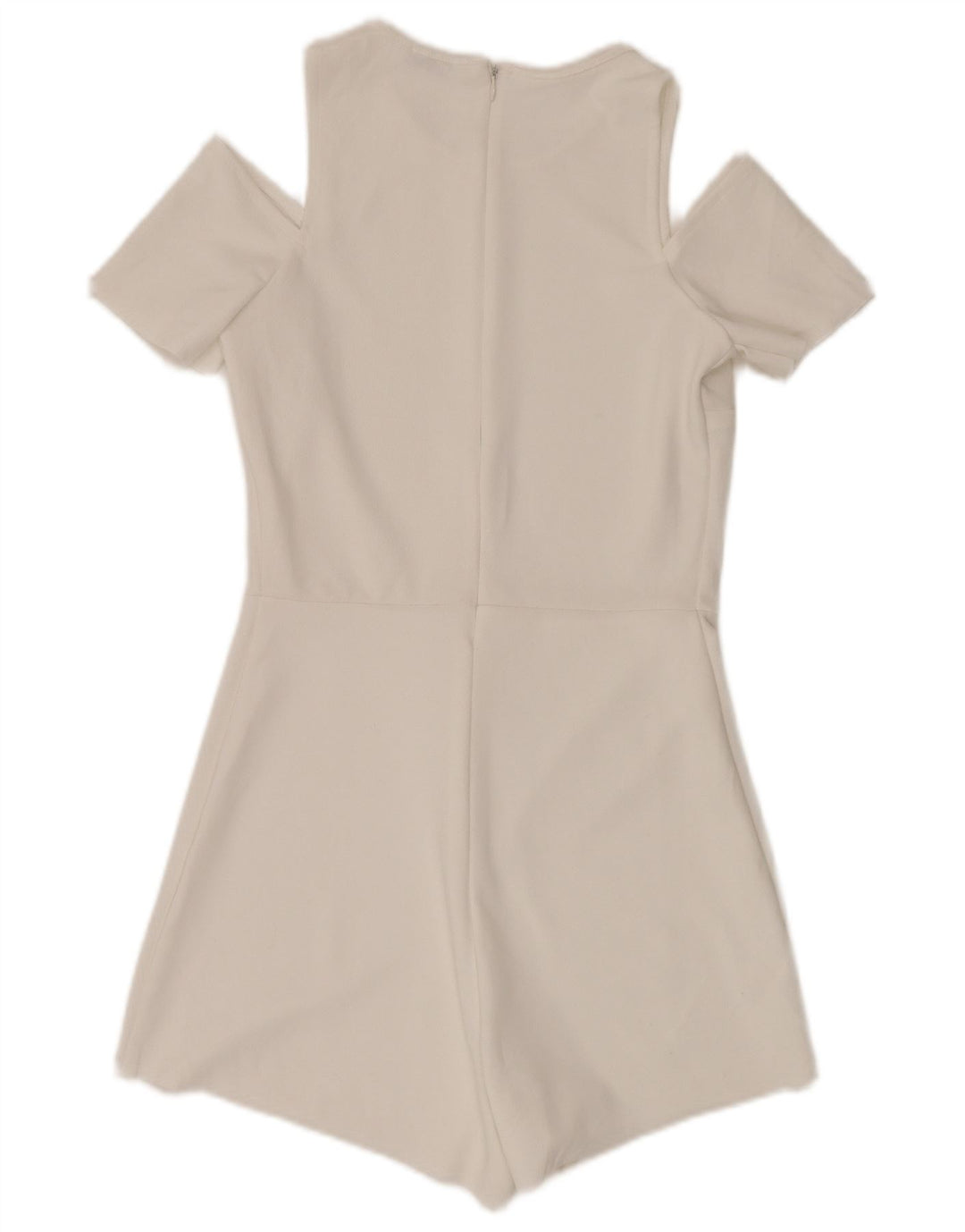 Tutina corta a maniche corte da donna ZARA UK 8 Small W28 bianca