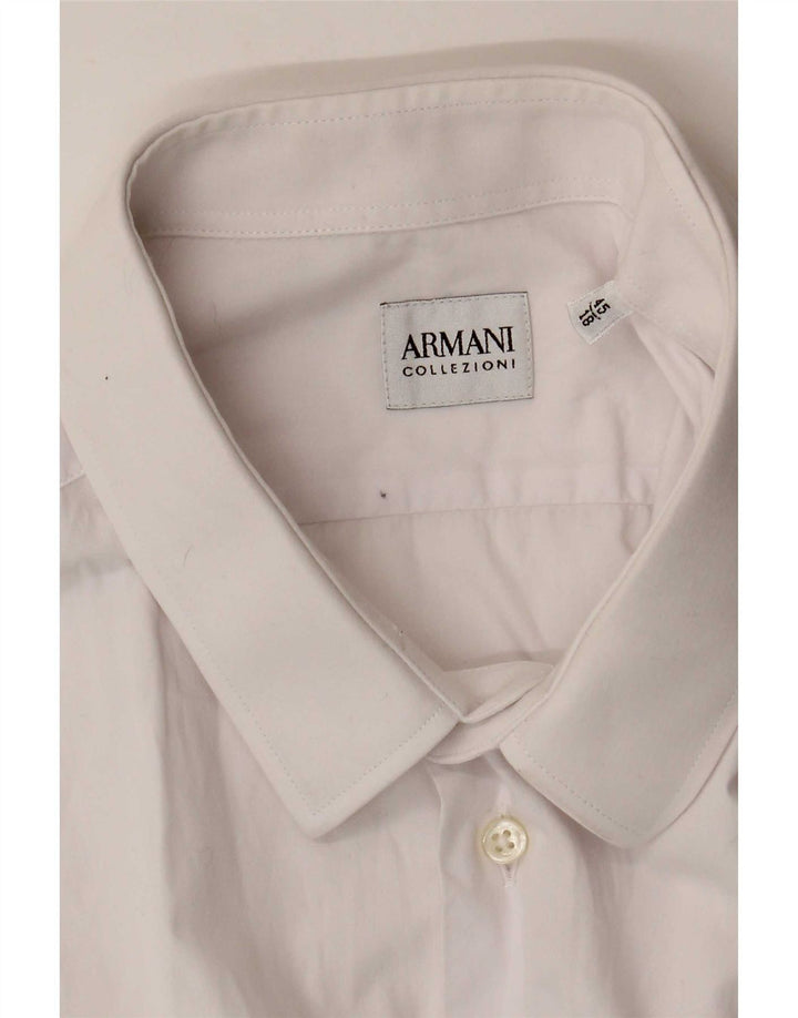 Camicia da uomo Armani Collezioni taglia 45 18 2XL bianca
