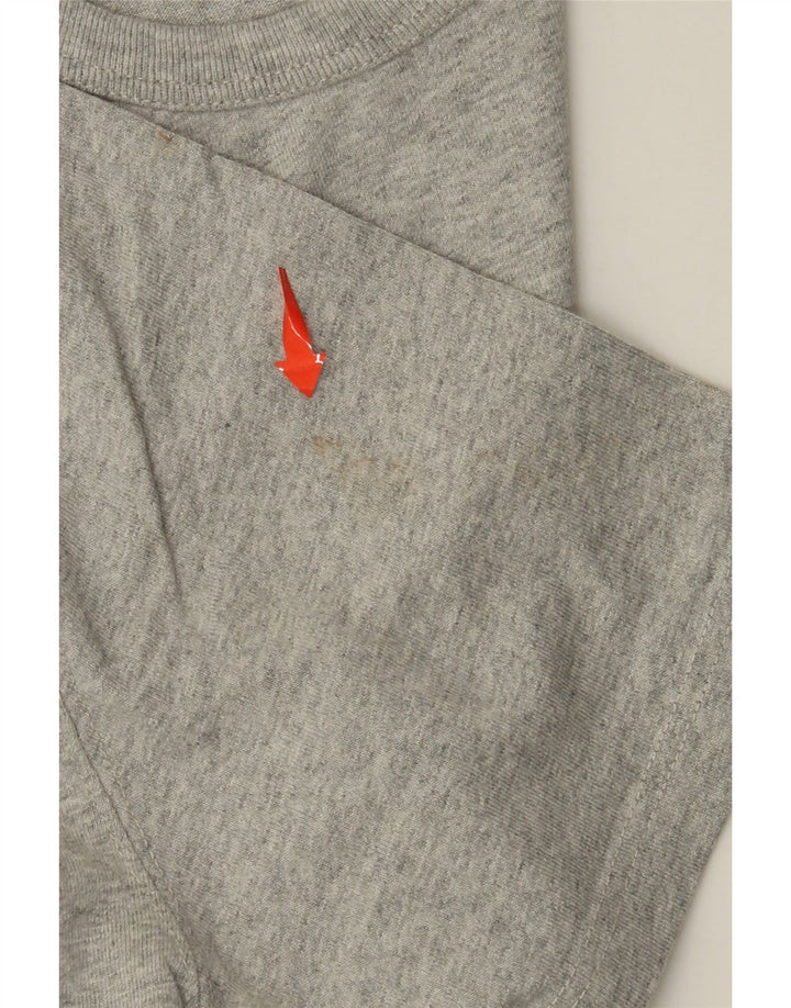 CHAMPION T-shirt Heritage da uomo Top grande in cotone chiazzato grigio