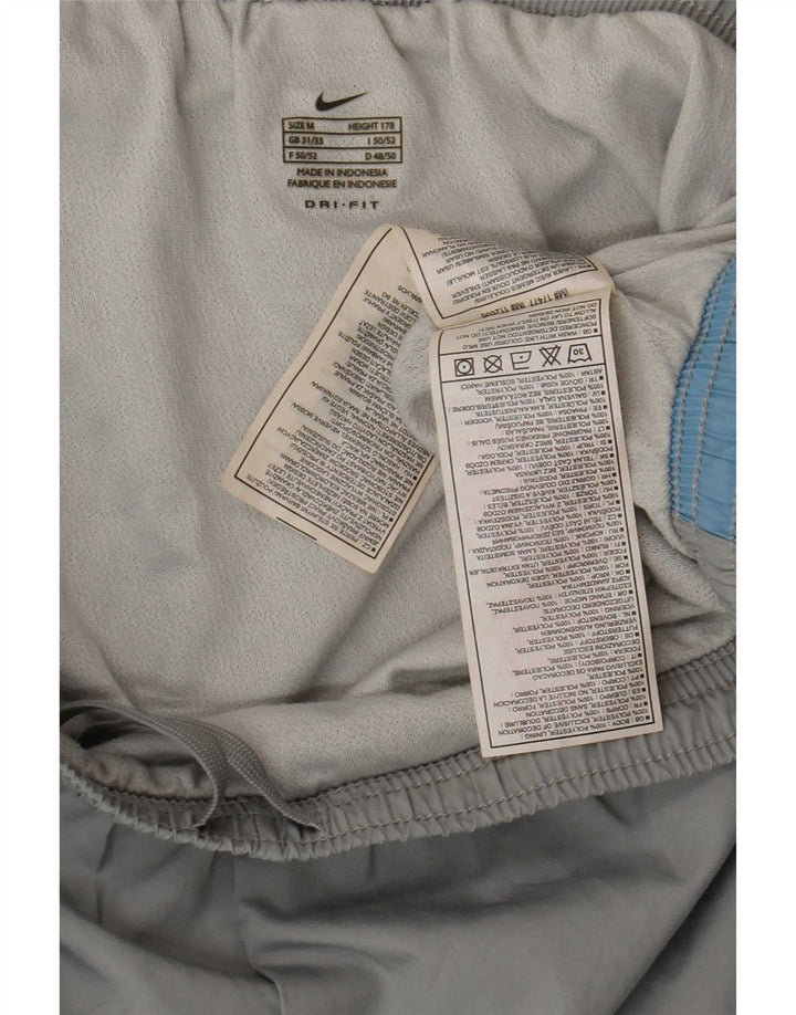 Pantaloncini sportivi Nike Dri Fit da uomo in poliestere color block grigio medio