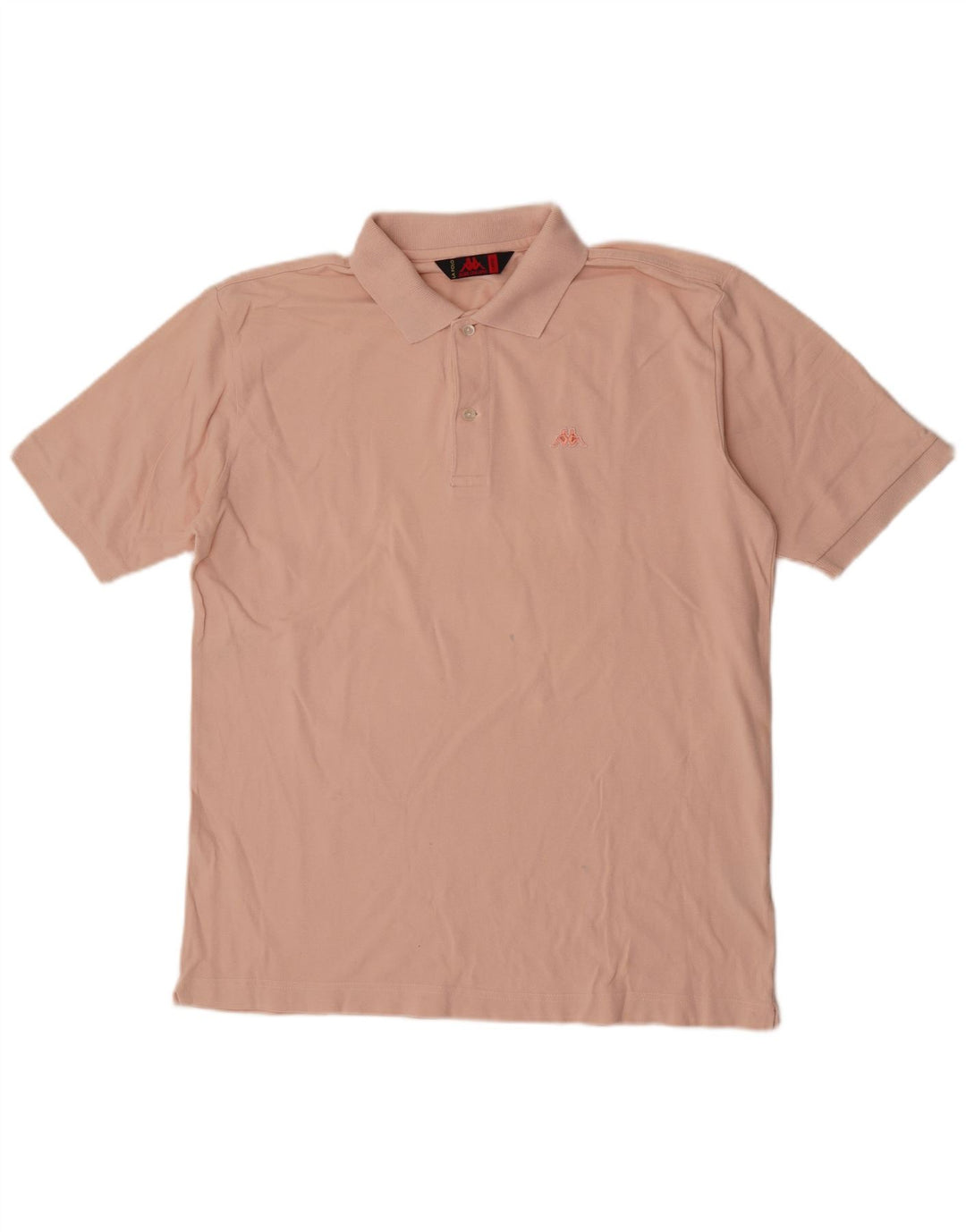 Polo Kappa Uomo Large Rosa In Cotone