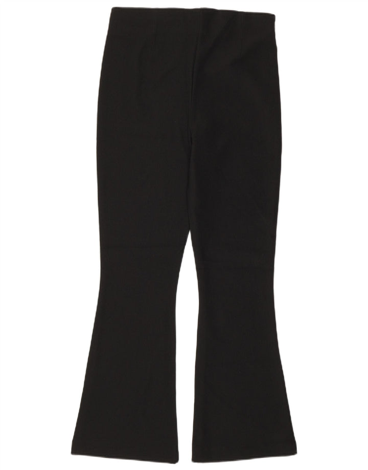 Pantaloni casual svasati da donna Zara medi W28 L28 poliestere nero
