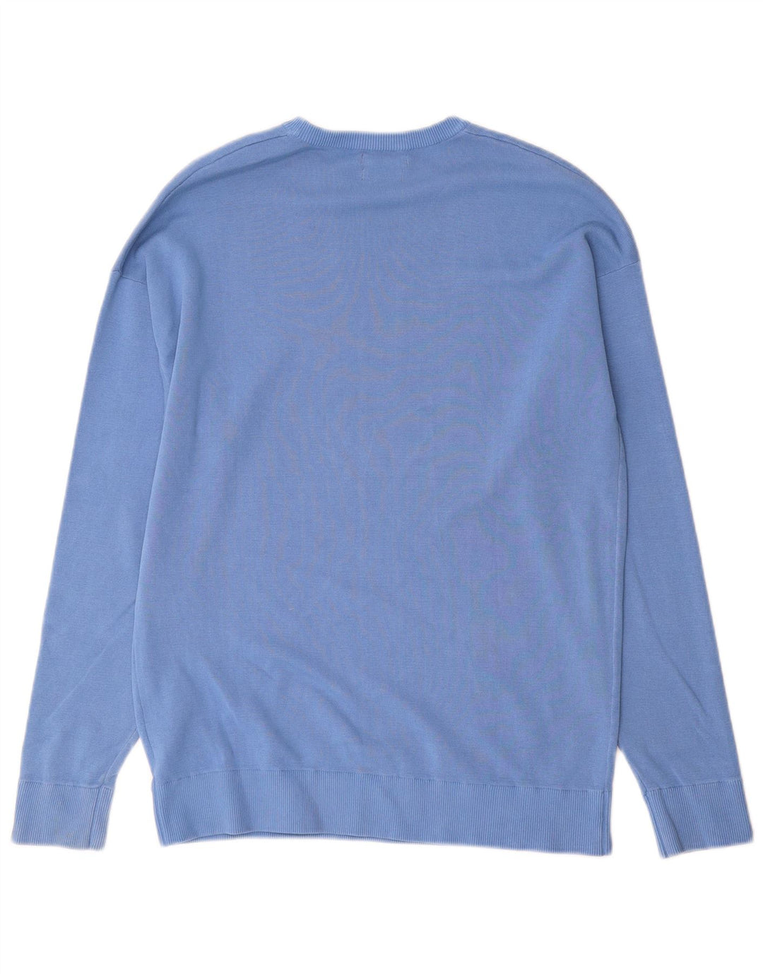 Maglione maglione girocollo da uomo Massimo Dutti in cotone blu medio