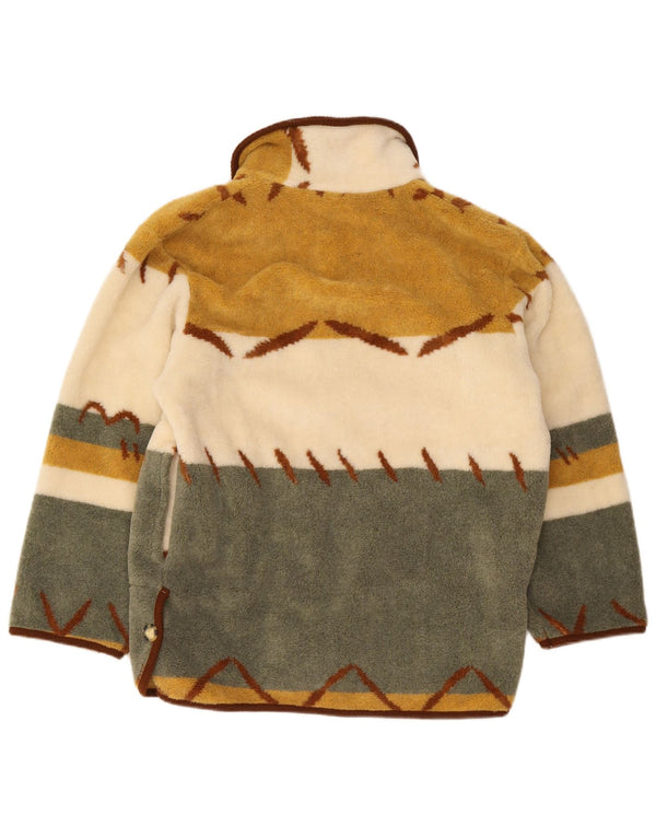 Giacca a vento vintage da donna vestibilità ampia UK 10 piccola multicolore