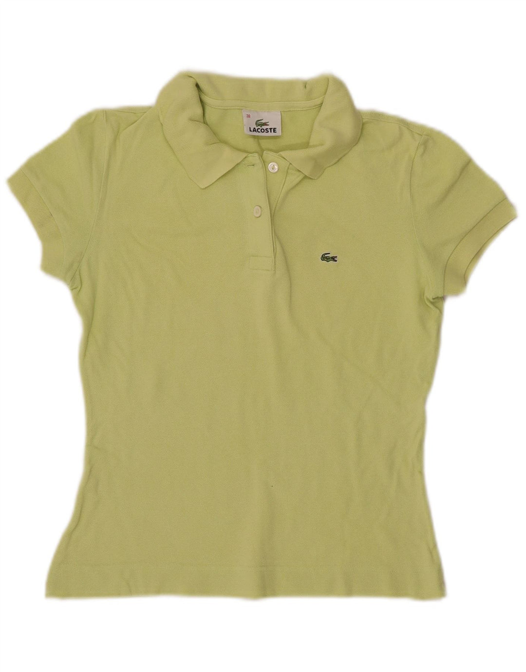 Polo da donna LACOSTE taglia 38 cotone verde medio