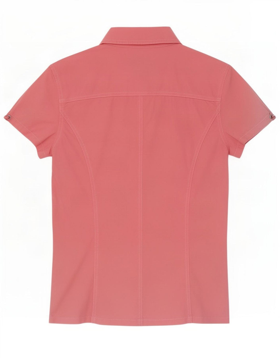 Max & Co. Camicia pullover a maniche corte da donna UK 10 piccola in cotone rosa