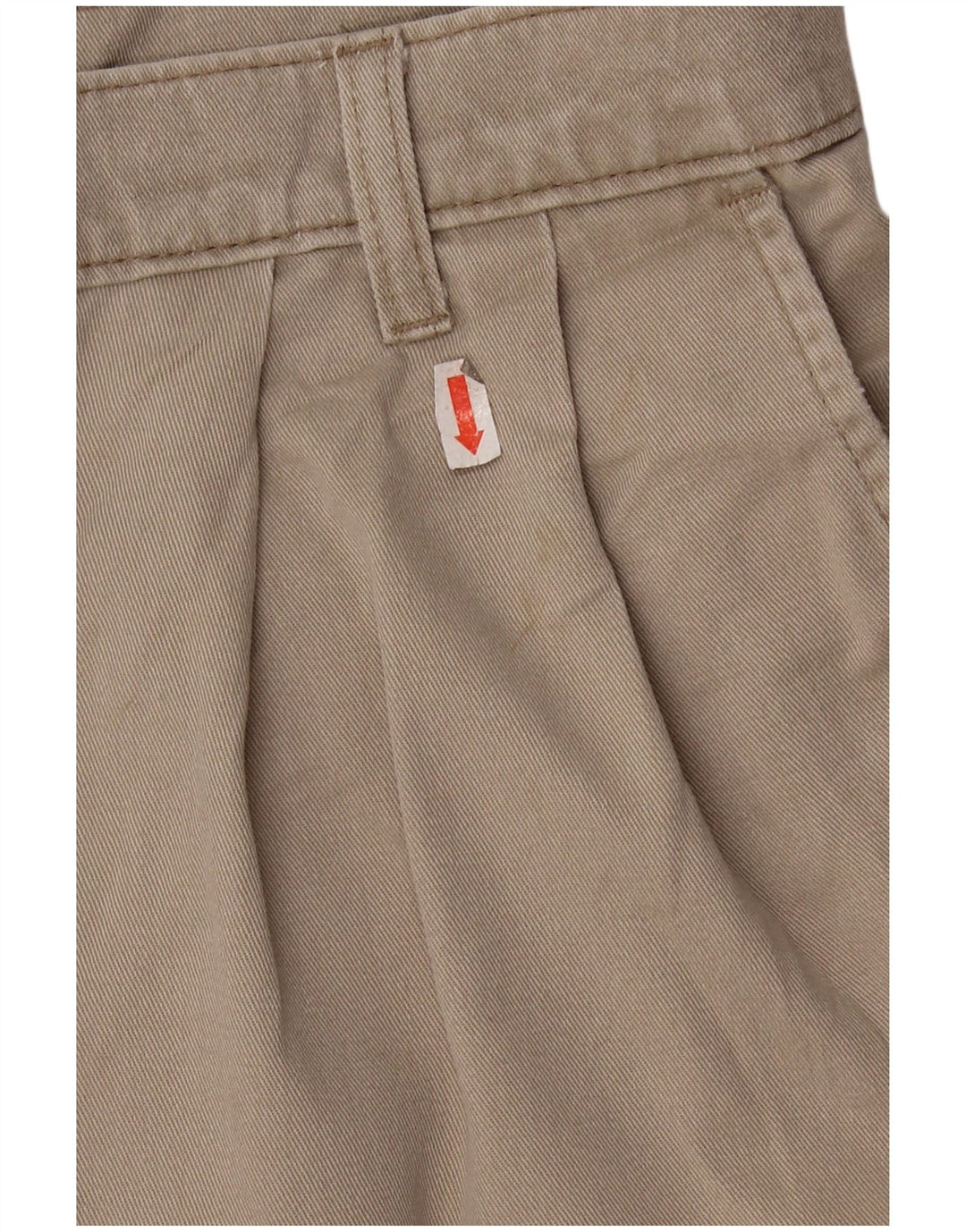 DOCKERS Pantaloncini chino con pegging da uomo kaki W36 grande cotone beige
