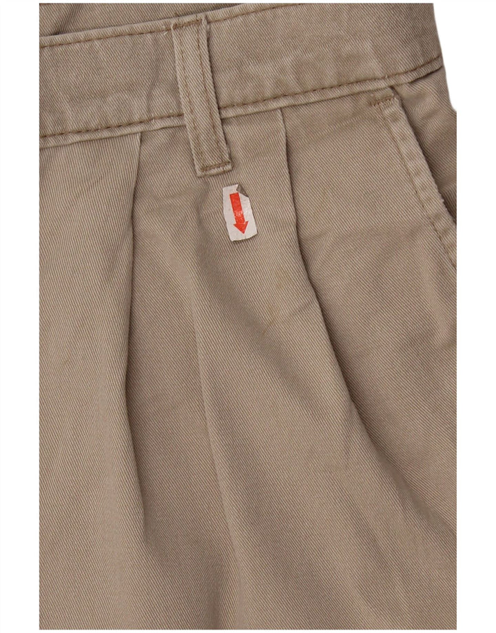 DOCKERS Pantaloncini chino con pegging da uomo kaki W36 grande cotone beige