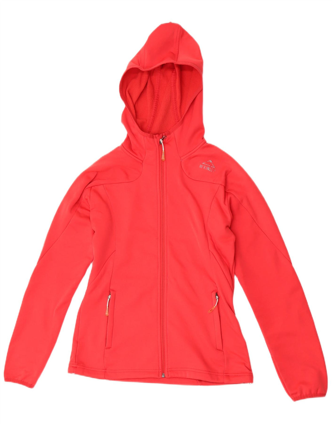 Maglione con cappuccio e zip da donna McKinley UK 10 piccolo poliestere rosso