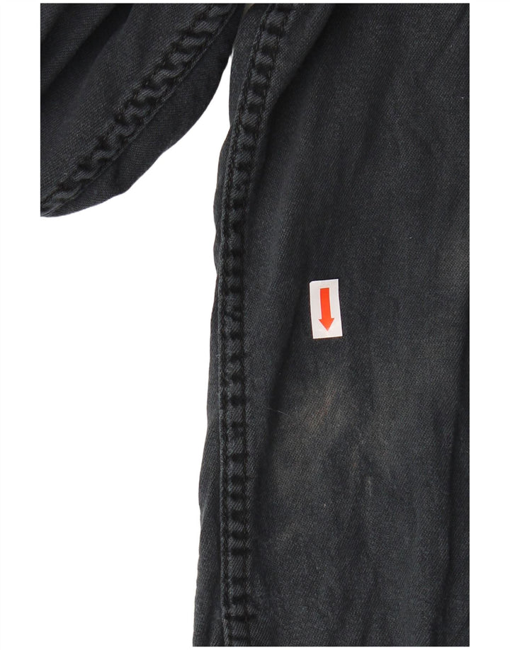 Camicia di jeans da uomo LEVI'S XL in cotone nero