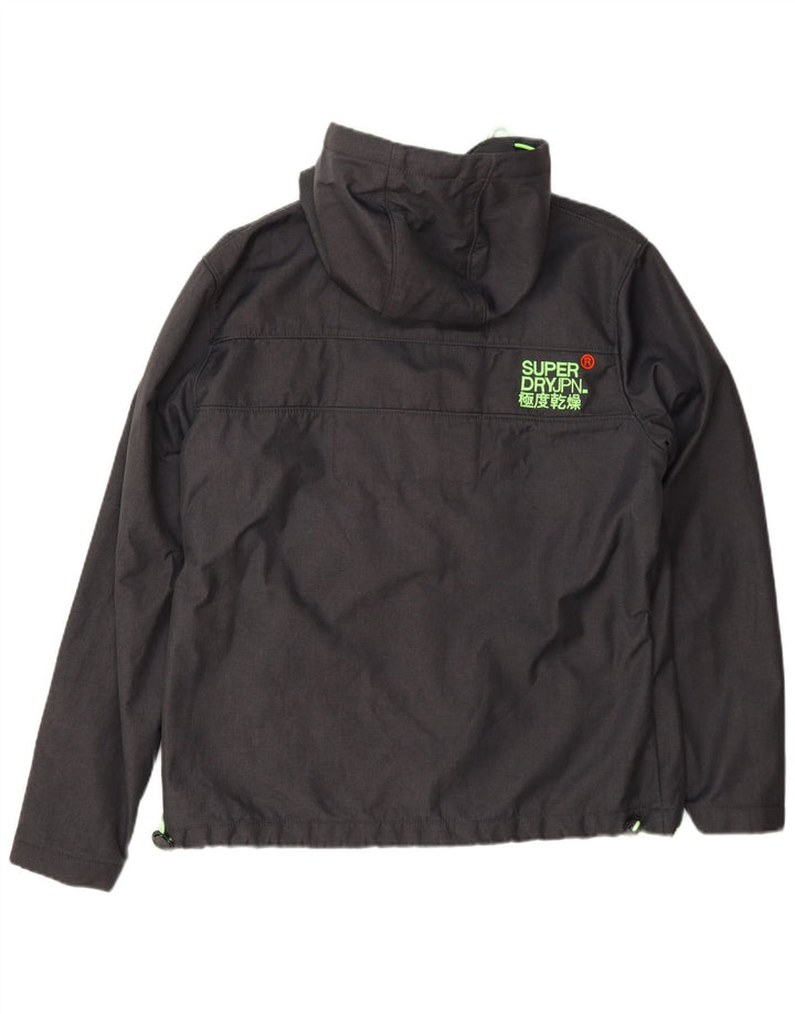 Giacca antipioggia da uomo Windtrekker con cappuccio Superdry UK 44 2XL poliestere grigio