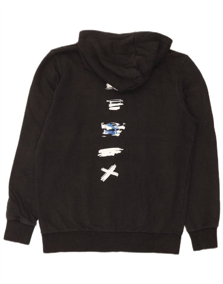 Felpa con cappuccio grafica da uomo Puma, cotone medio nero