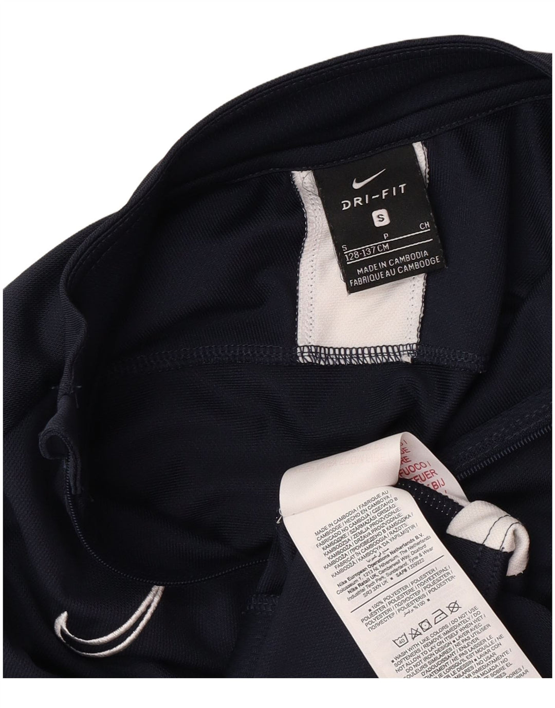 Giacca da tuta Nike da bambino Dri Fit, 8-9 anni, piccola, in poliestere blu navy