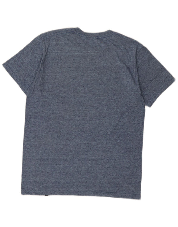 T-shirt grafica da uomo Hurley Top medio blu navy screziato