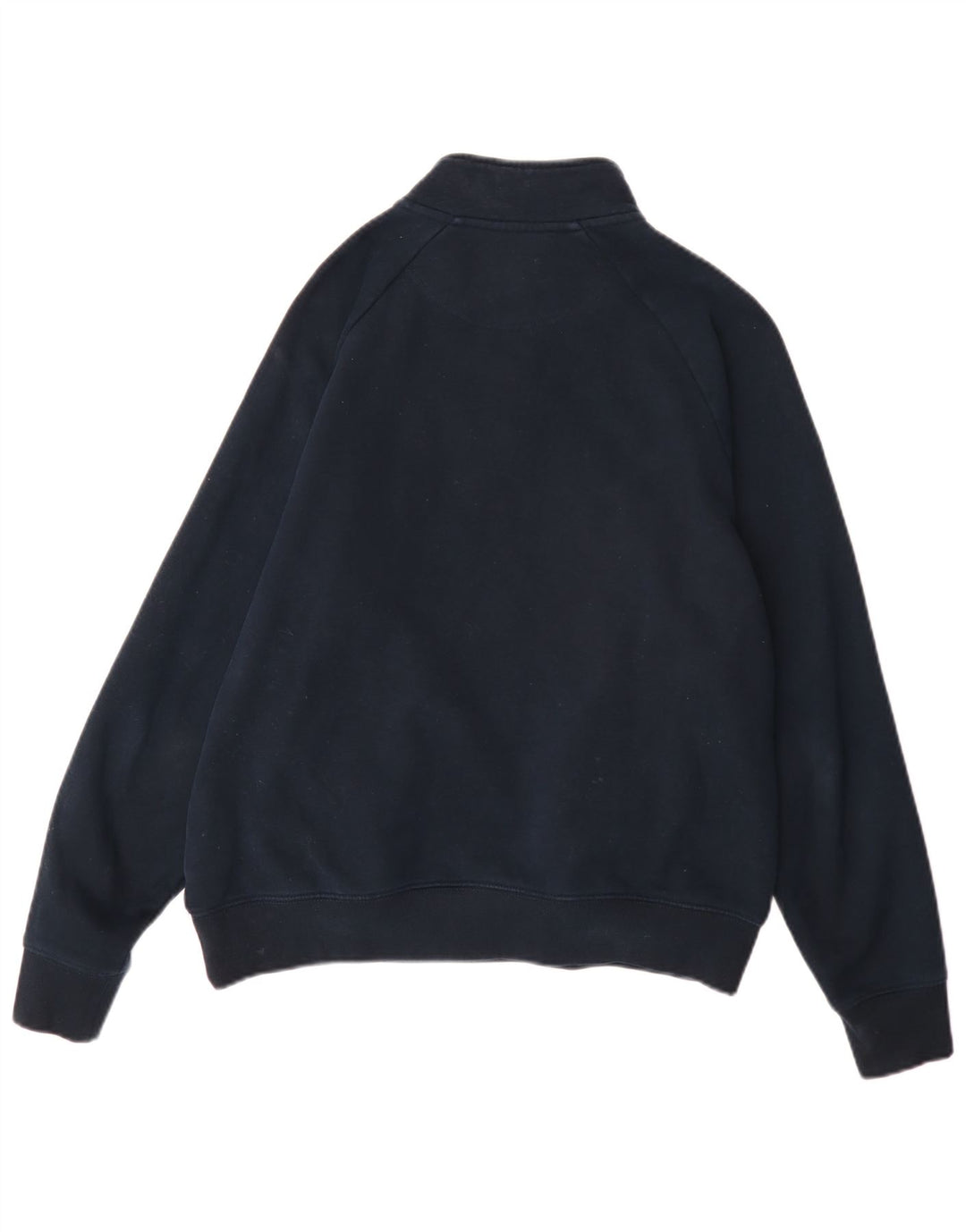 Felpa Marks & Spencer da uomo con vestibilità regolare con zip 1/4, blu navy medio