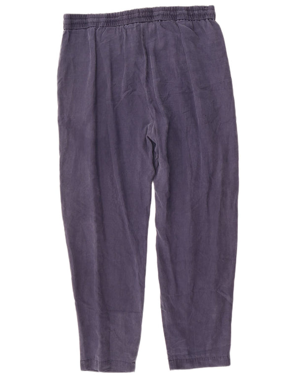 Pantaloni casual larghi da donna Marks & Spencer UK 18 XL W36 L28 Blu navy