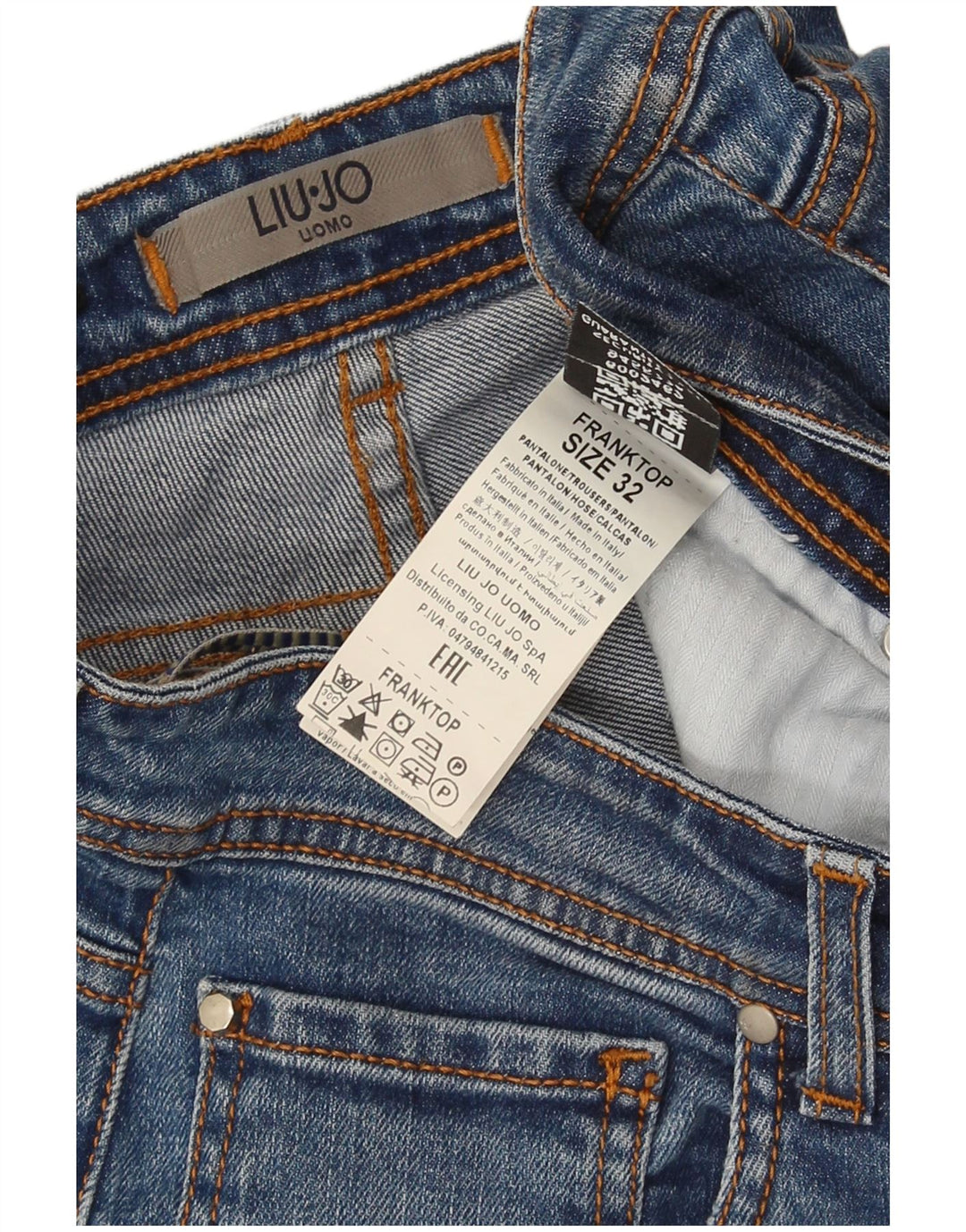 Jeans Liu Jo Uomo Franktop Slim W32 L28 Cotone Blu