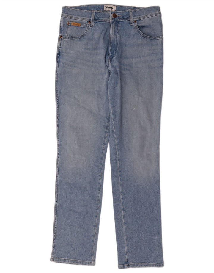 Jeans Wrangler Texas Slim da uomo W33 L32 in cotone blu