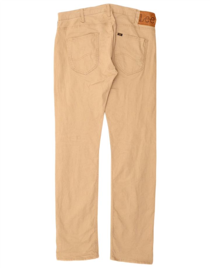 Pantaloni casual dritti Powell da uomo LEE W34 L36 in cotone beige
