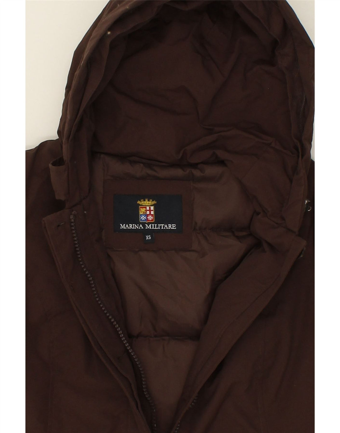 MARINA MILITARE Womens Windbreaker Jacket UK 6 XS Brown Polyamide Vintage Marina Militare and Second-Hand Marina Militare from Messina Hembry 