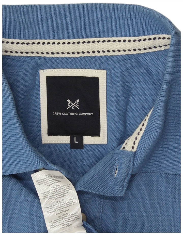 Crew Clothing Polo da uomo grande in cotone blu