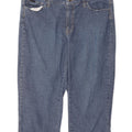 Jeans Capri da donna Lee W34 L18 cotone blu
