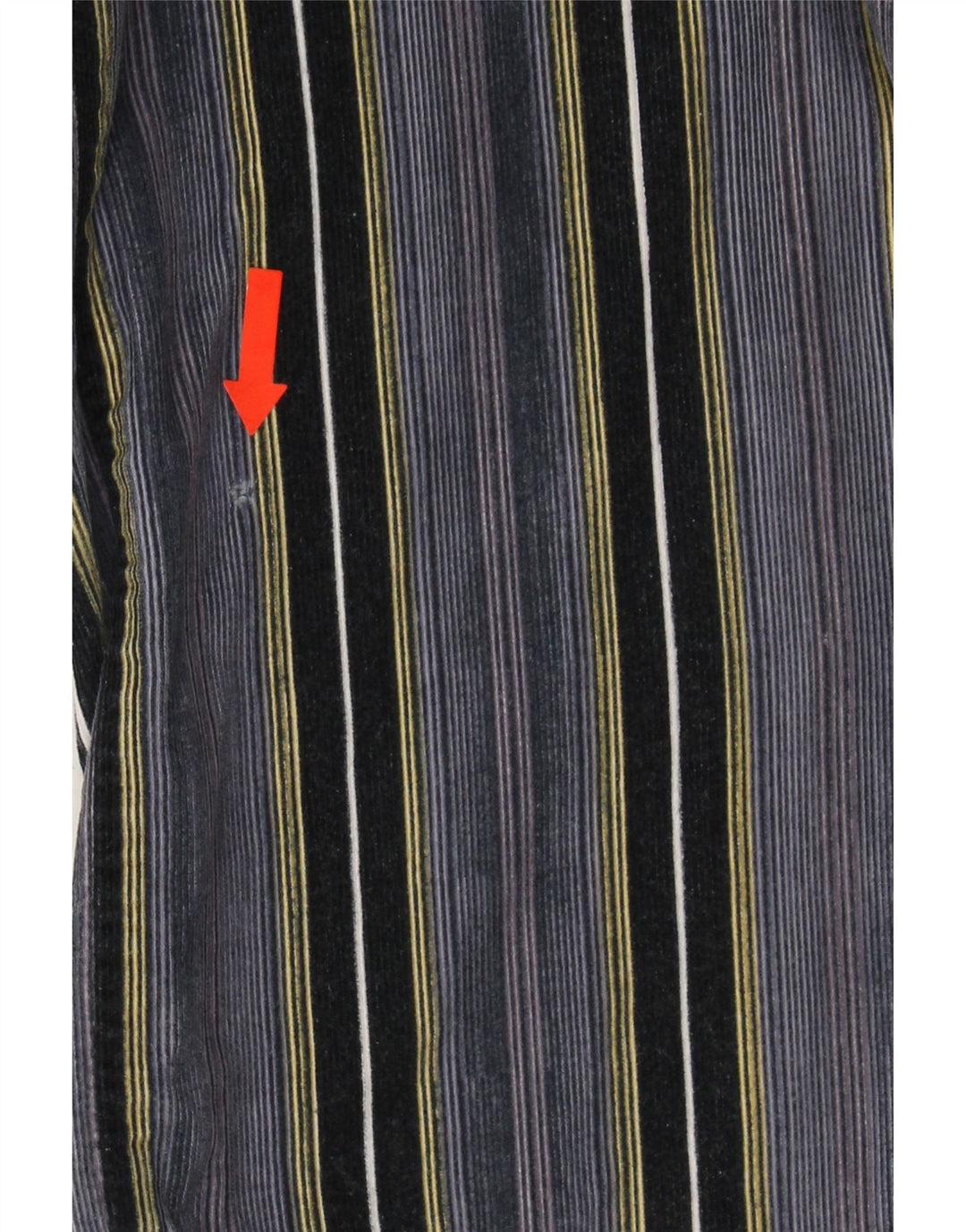 VINTAGE Mens Shirt Size 39/40 Medium Grey Striped Cotton Vintage Vintage and Second-Hand Vintage from Messina Hembry 