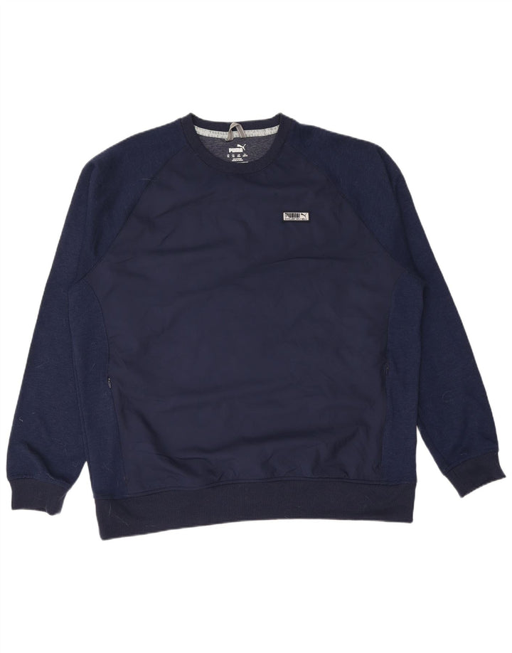Felpa PUMA da uomo 2XL Blu Navy