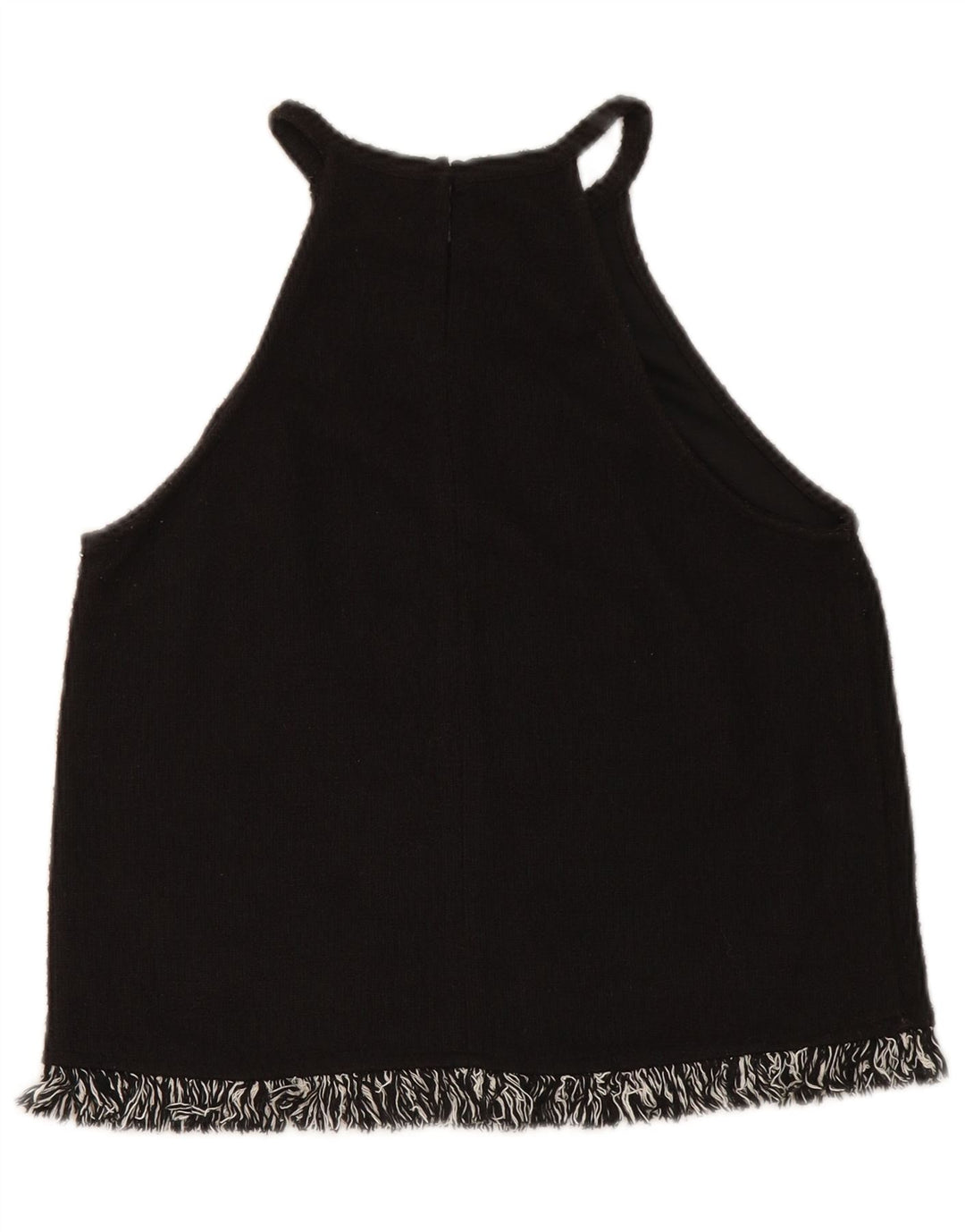 Top corto alla caviglia Zara Trafaluc da donna UK 10 piccolo nero