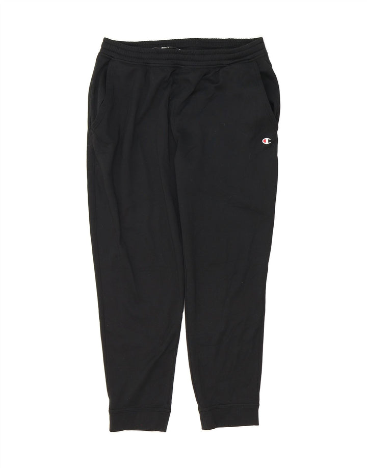 CHAMPION Mens Tracksuit Trousers Joggers Large  Black Polyester Vintage Champion and Second-Hand Champion from Messina Hembry 