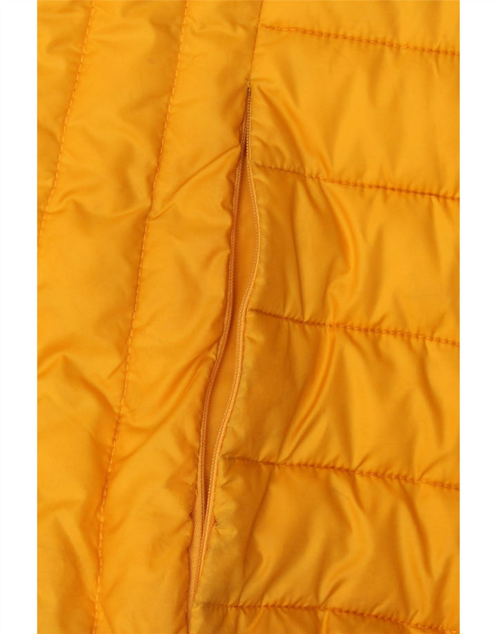 ELLESSE Womens Hooded Padded Jacket UK 10 Small Yellow Polyester Vintage Ellesse and Second-Hand Ellesse from Messina Hembry 