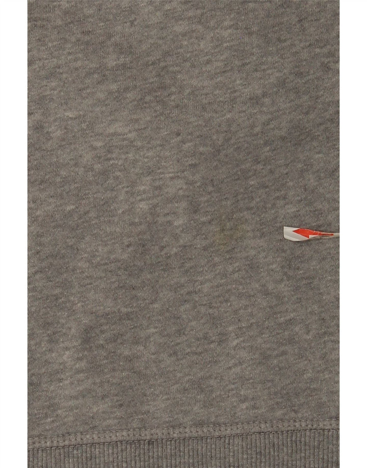 Felpa Reebok da uomo, maglione grande, cotone chiazzato grigio