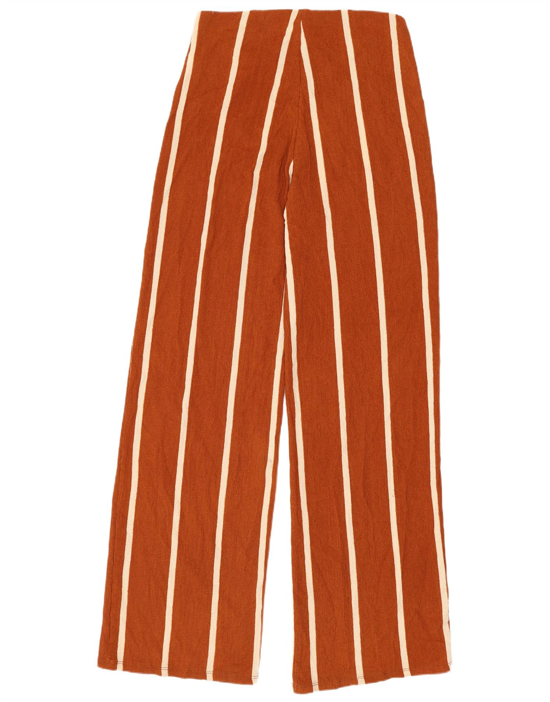 Pantaloni a gamba larga da donna Zara medi W28 L31 poliestere a righe marroni