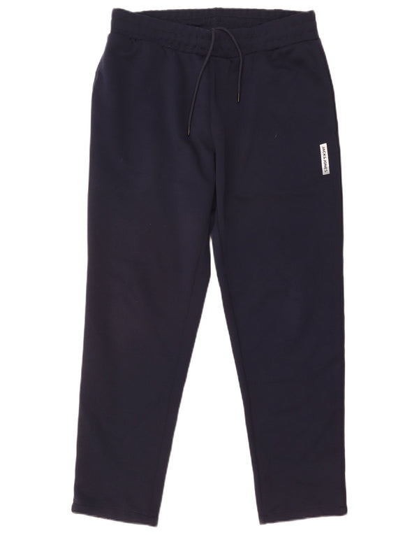 Jack & Jones Mens Tracksuit Trousers Medium  Navy Blue Polyester