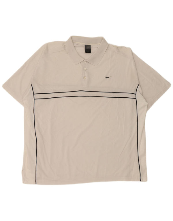 Polo Nike da uomo 2XL a righe bianche