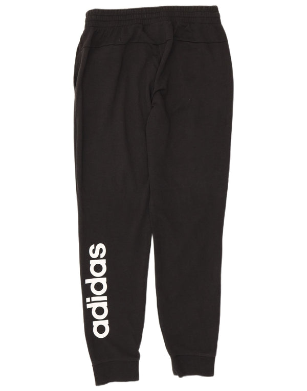 Pantaloni da tuta con grafica ADIDAS da donna Joggers UK 12/14 Medio Nero