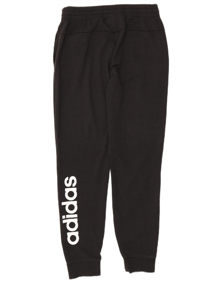Pantaloni da tuta con grafica ADIDAS da donna Joggers UK 12/14 Medio Nero